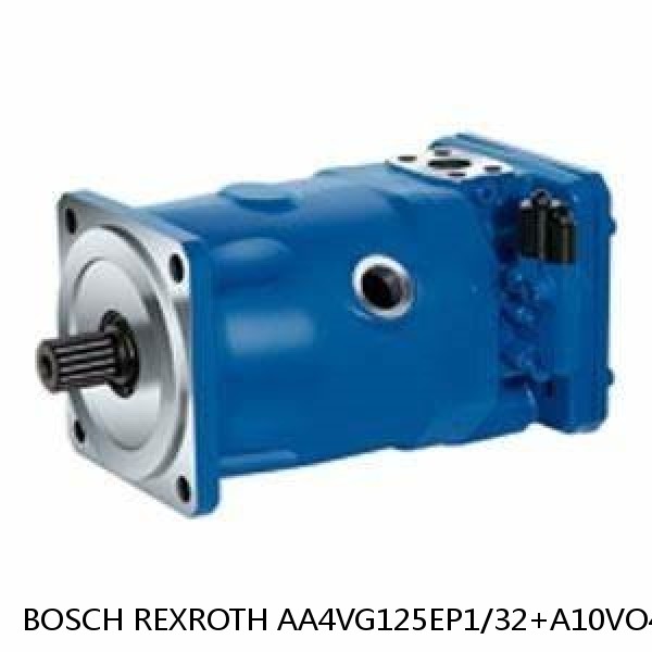 AA4VG125EP1/32+A10VO45ED/52 BOSCH REXROTH A4VG Variable Displacement Pumps