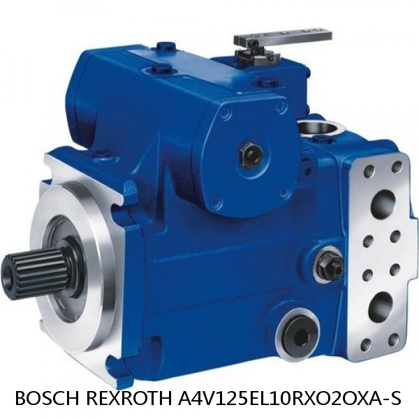 A4V125EL10RXO2OXA-S BOSCH REXROTH A4V Variable Pumps