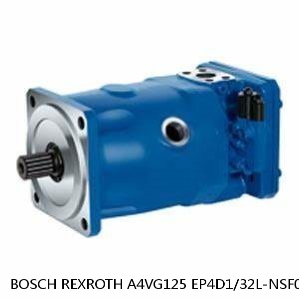 A4VG125 EP4D1/32L-NSF02F001DP BOSCH REXROTH A4VG Variable Displacement Pumps