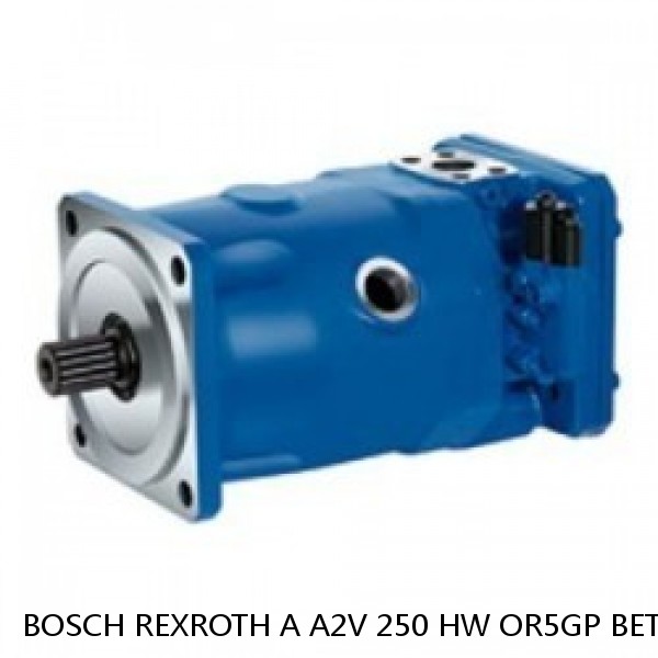 A A2V 250 HW OR5GP BETAET.FZ BOSCH REXROTH A2V Variable Displacement Pumps #1 image